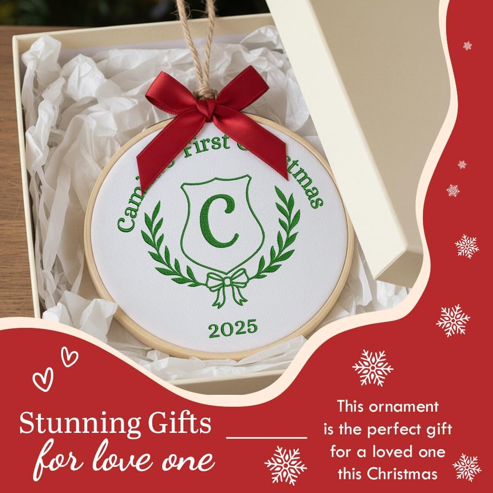 Personalized Baby's First Christmas Ornament — 8 — image 7
