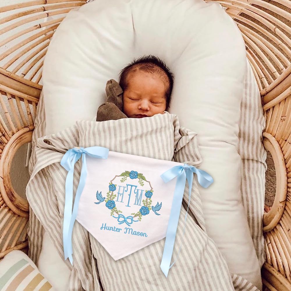 Personalized Embroidered Baby Name Banner — 9 — image 2