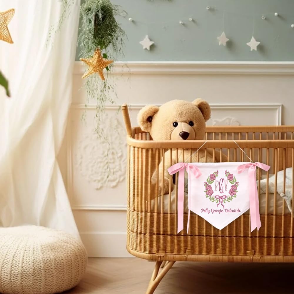 Personalized Embroidered Baby Name Banner — 5 — image 5