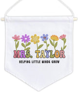Personalized Embroidered Teacher Banner — 8
