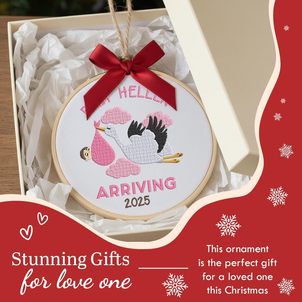 Personalized Baby's First Christmas Ornament — 1 — image 7