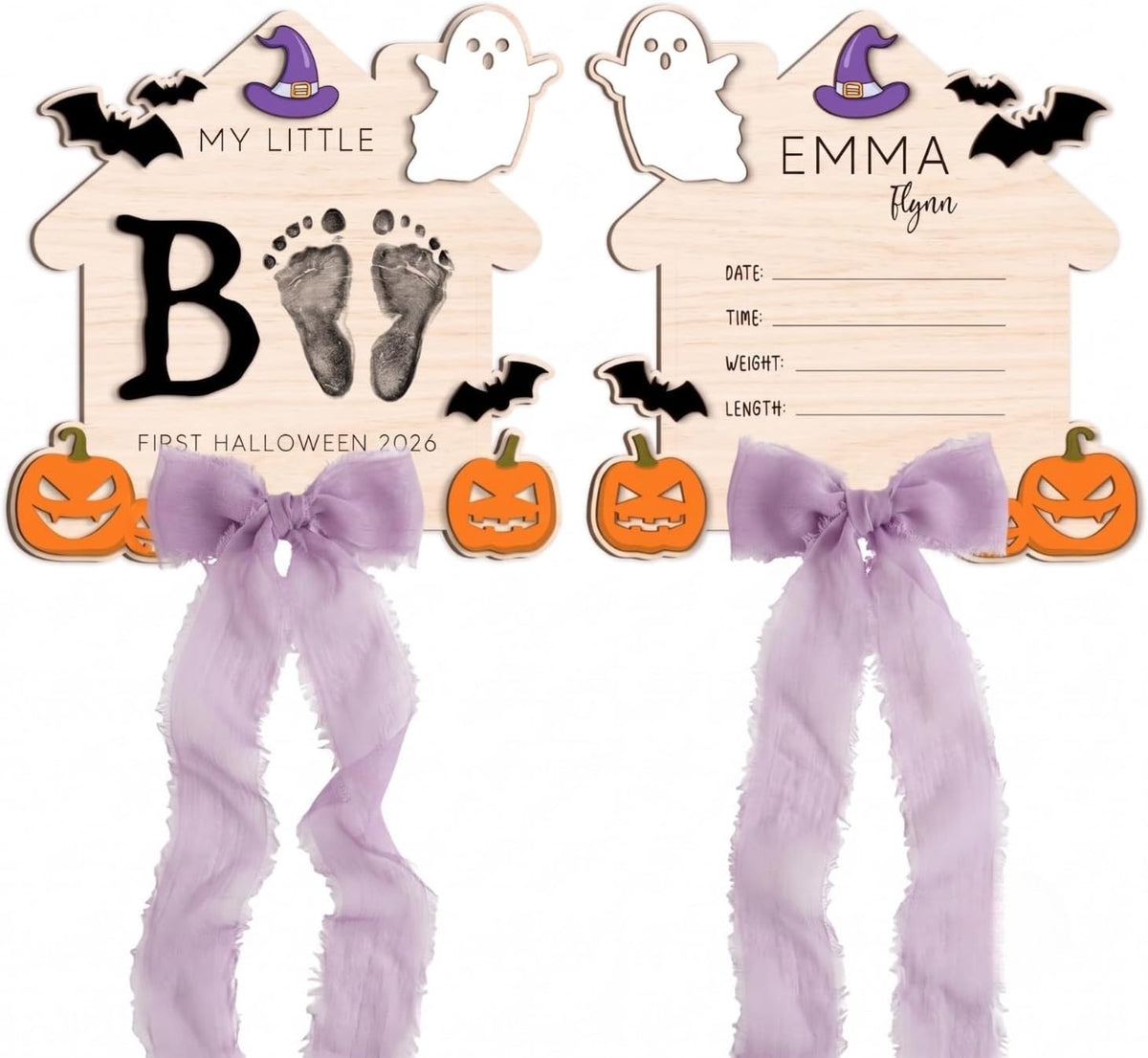 Personalized Wooden Birth Announcement Sign