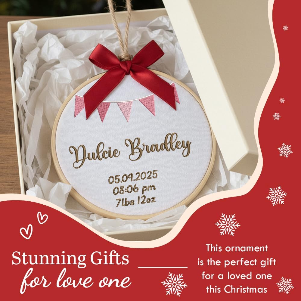 Personalized Baby's First Christmas Ornament — 5 — image 7