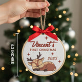 Personalized Baby's First Christmas Ornament — 6 — image 3