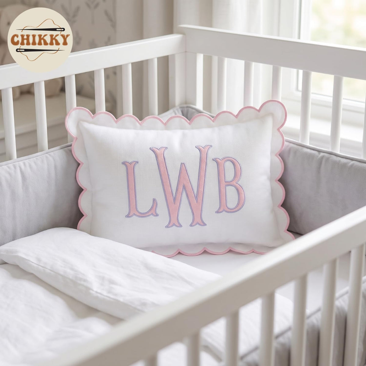 Personalized Embroidered Pillow Cover — image 2