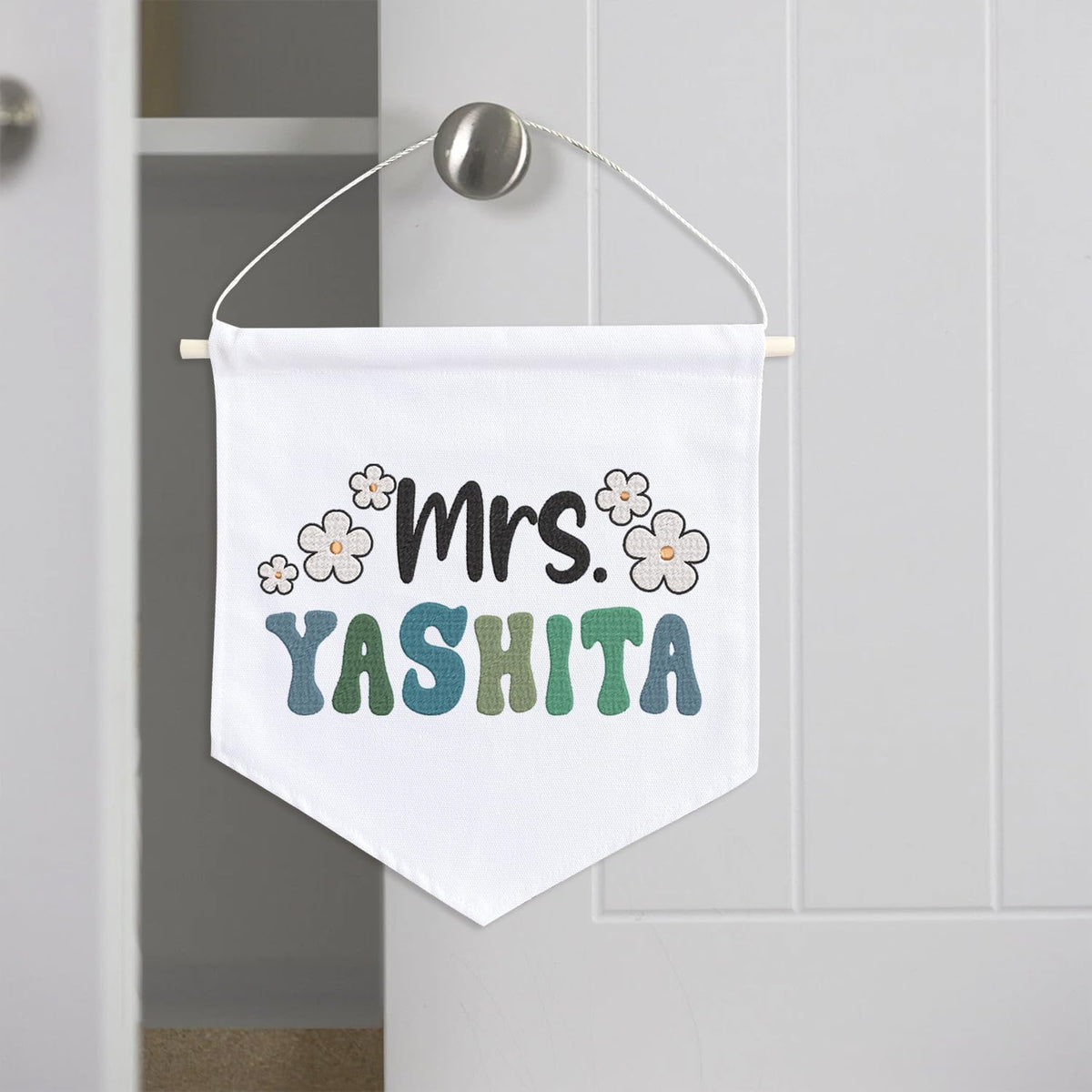 Personalized Embroidered Teacher Banner — 5 — image 4