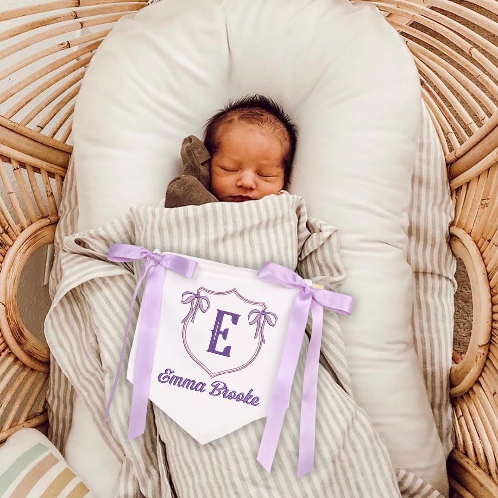 Personalized Embroidered Baby Name Banner — 4 — image 2