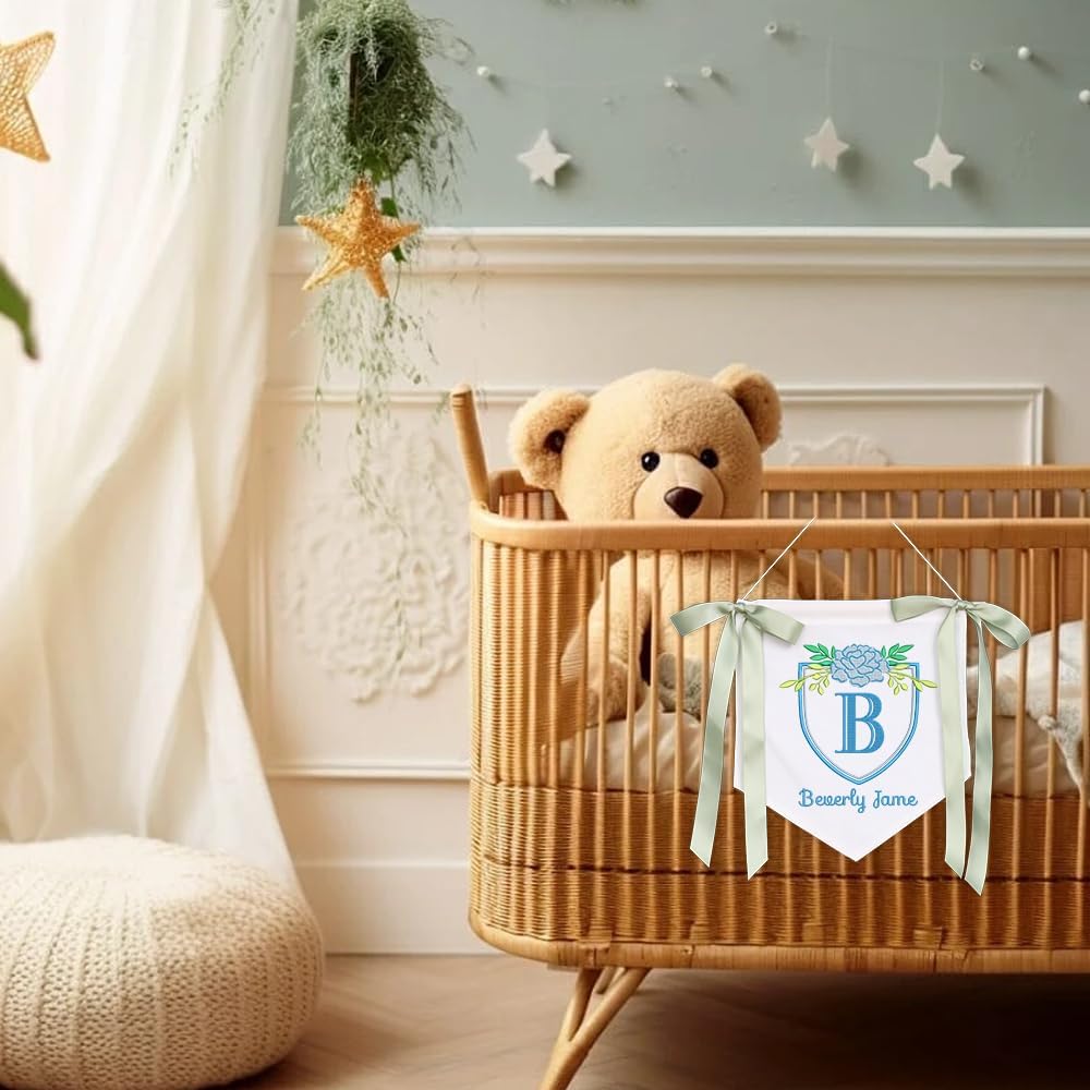 Personalized Embroidered Baby Name Banner — 9 — image 5