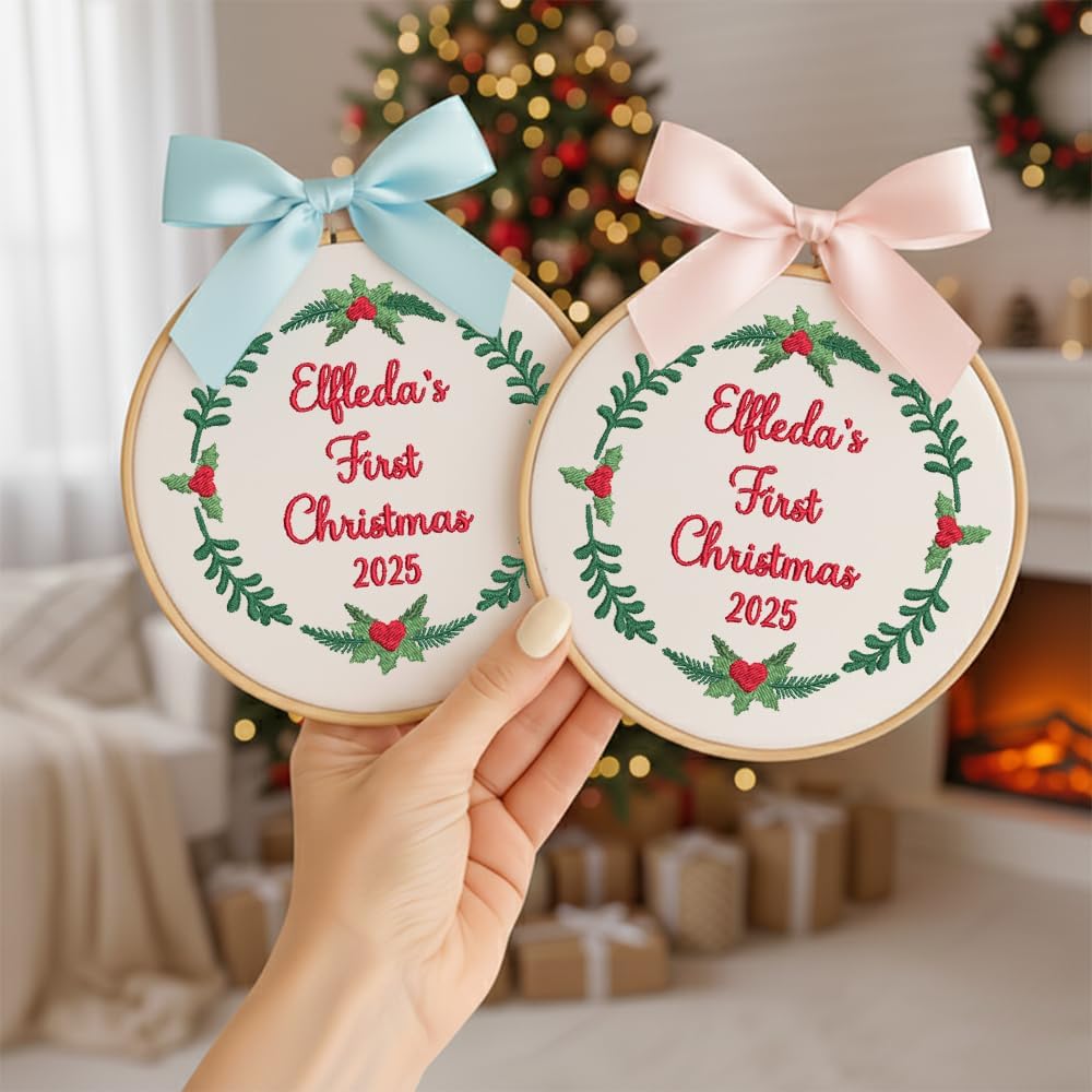 Personalized Baby's First Christmas Ornament — 3 — image 2