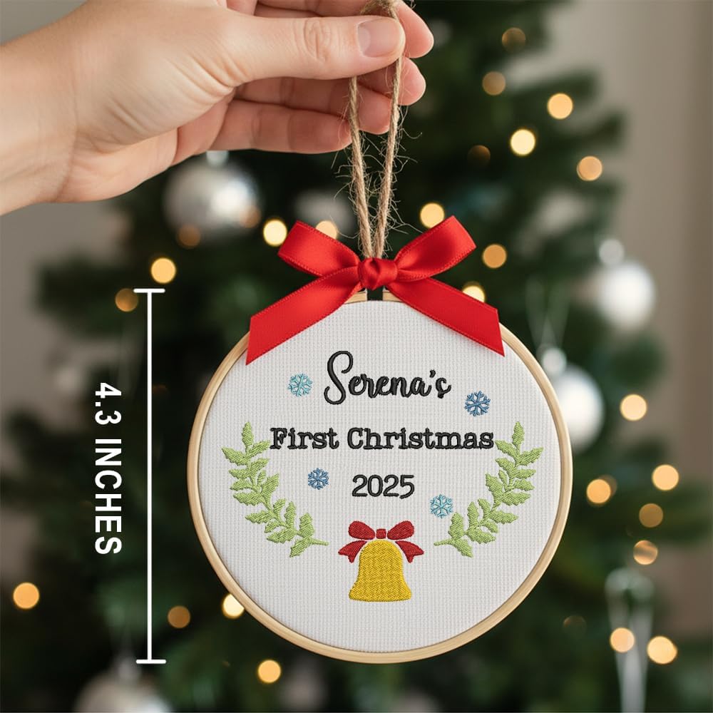Personalized Baby's First Christmas Ornament — 2 — image 3