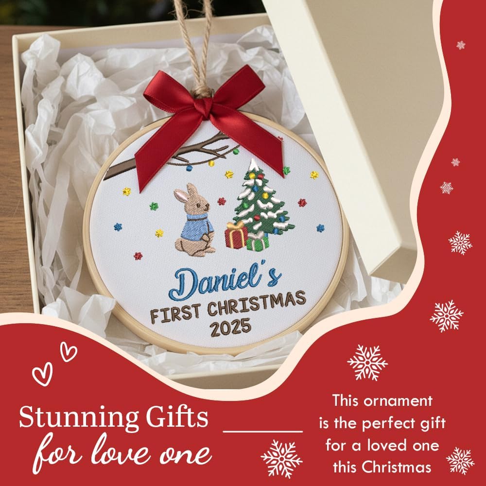 Personalized Baby's First Christmas Ornament — 2 — image 7