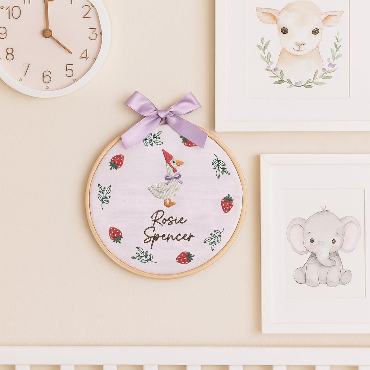 Personalized Embroidered Baby Name Hoop — 5 — image 7
