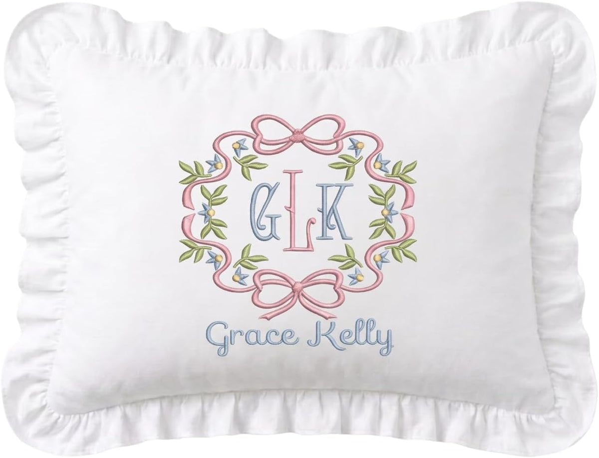 Personalized Embroidered Pillow Cover — 21