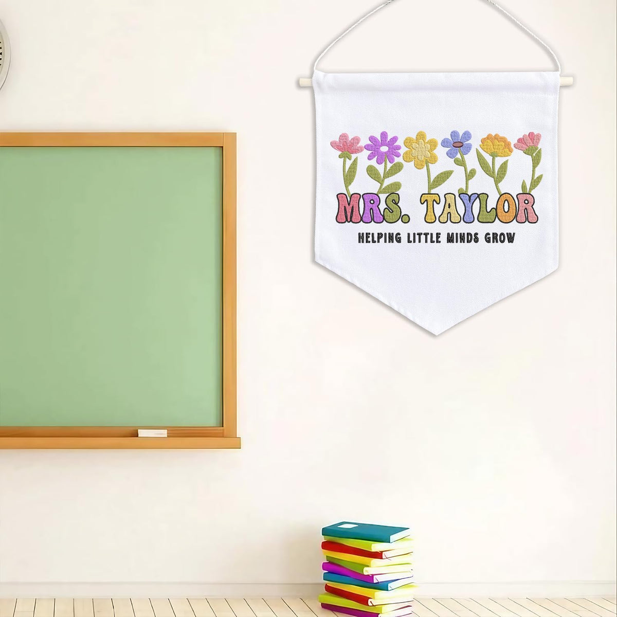 Personalized Embroidered Teacher Banner — 8 — image 8