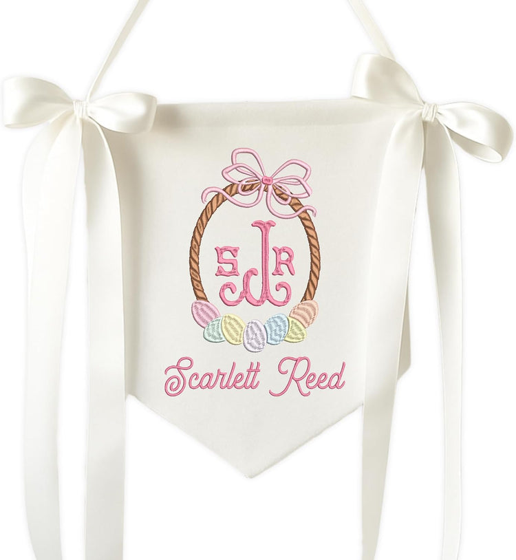 Personalized Embroidered Baby Name Banner — 10