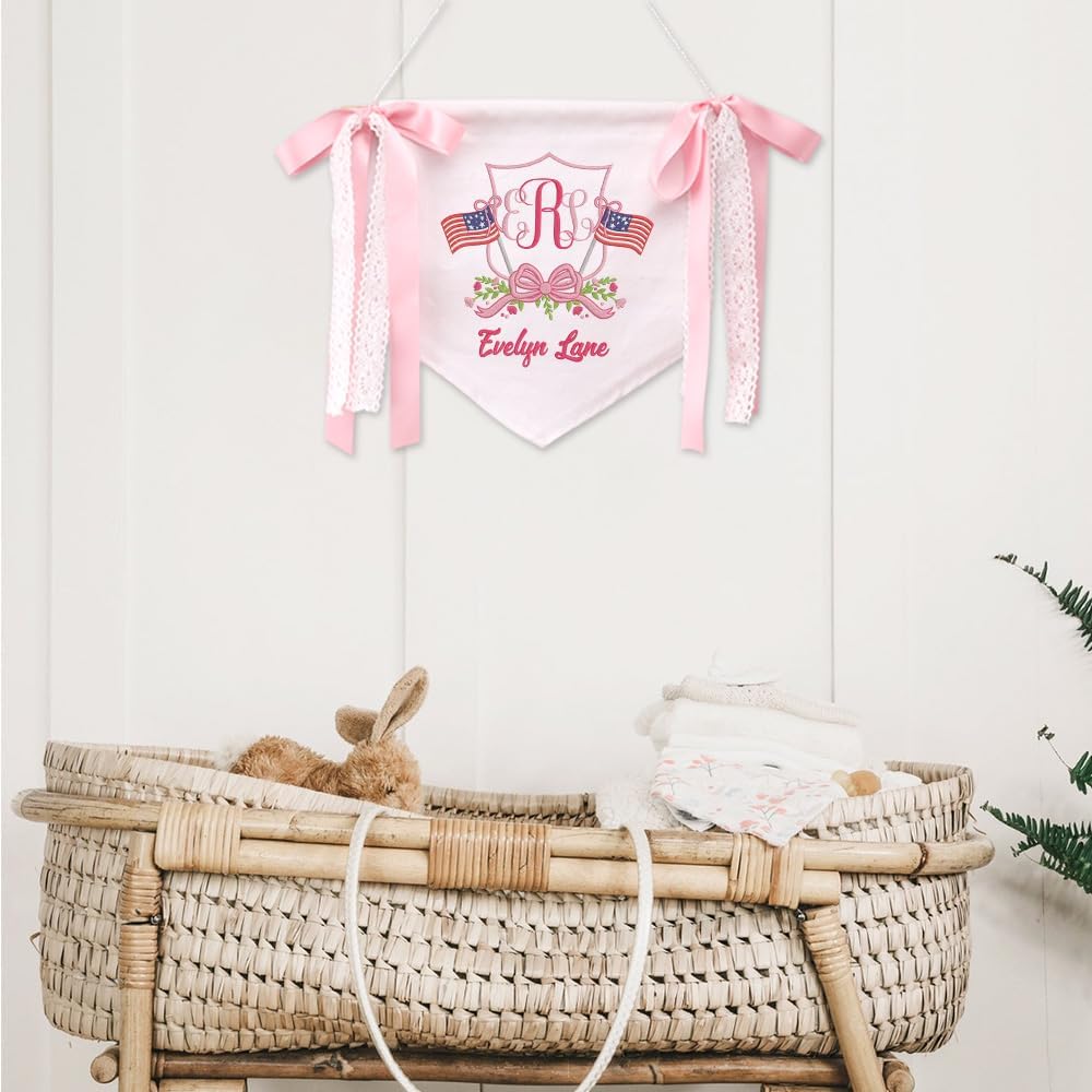 Personalized Embroidered Baby Name Banner — 9 — image 4