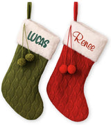 Personalized Embroidered Christmas Stocking — Style 1