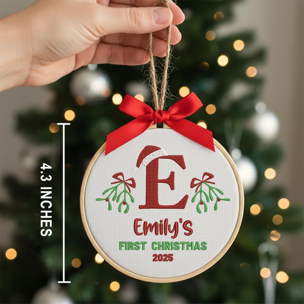 Personalized Baby's First Christmas Ornament — 7 — image 3