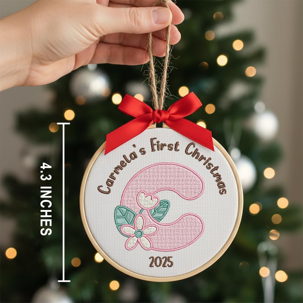 Personalized Baby's First Christmas Ornament — 6 — image 3