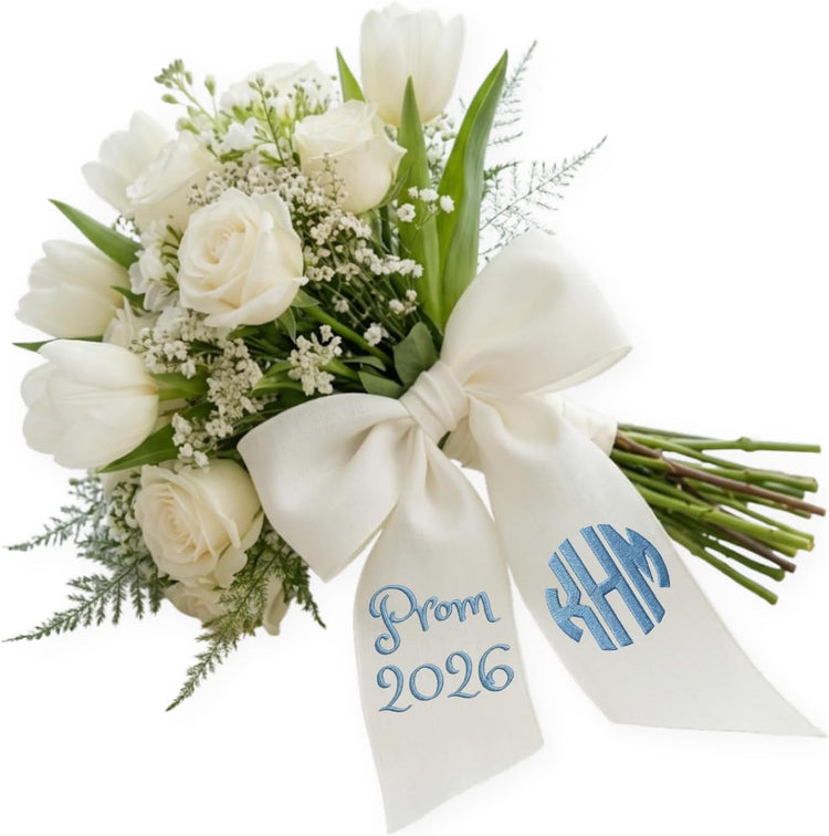 Personalized Embroidered Bouquet Sash — 3 - Prom