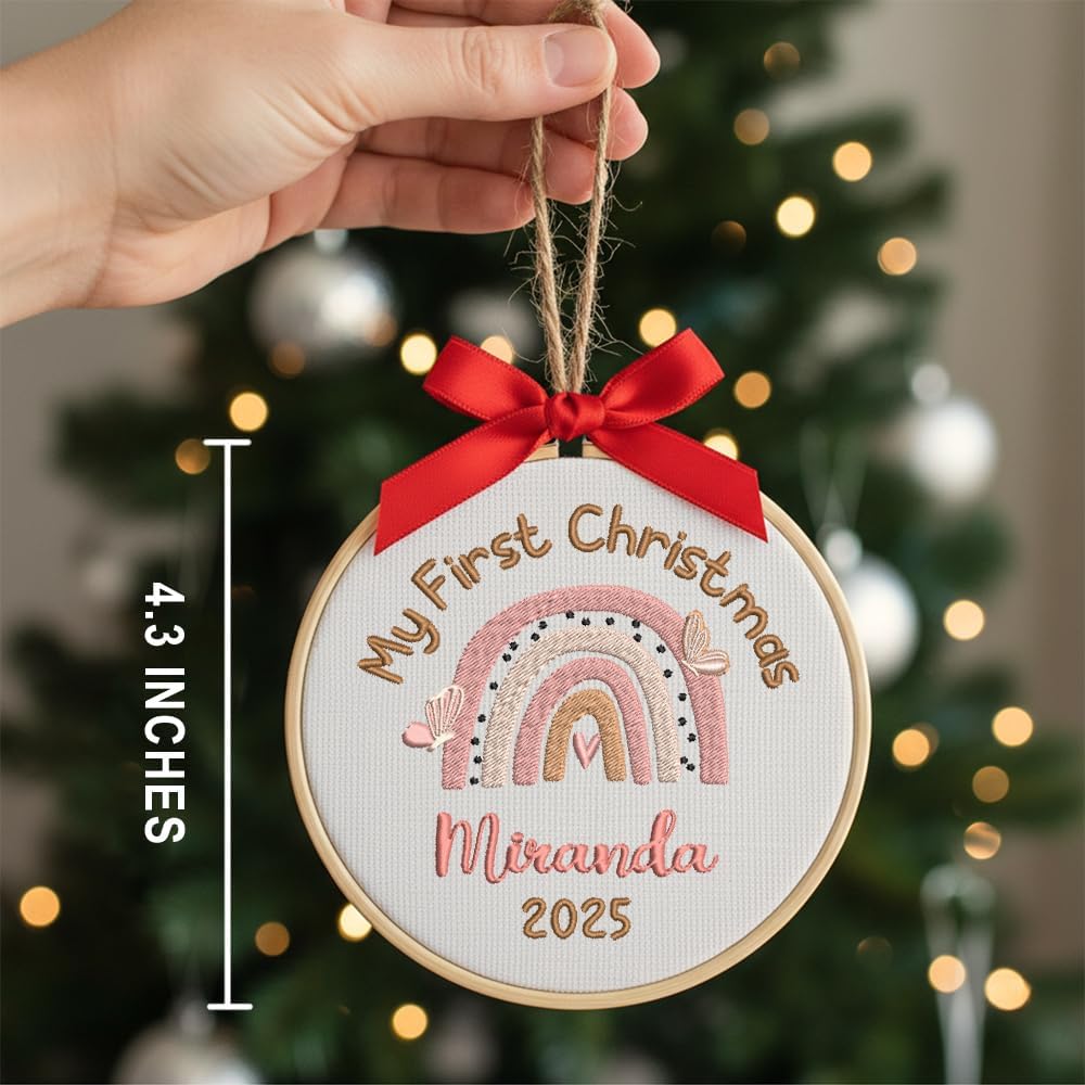 Personalized Baby's First Christmas Ornament — 9 — image 3
