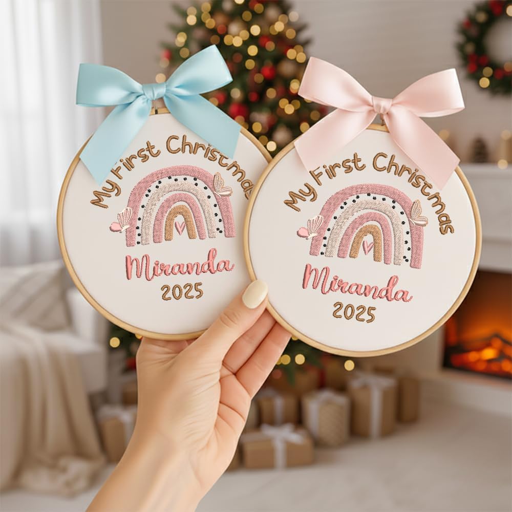 Personalized Baby's First Christmas Ornament — 9 — image 2