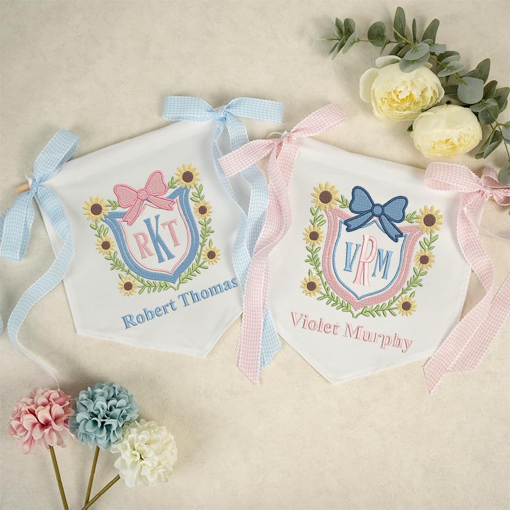 Personalized Embroidered Baby Name Banner — 14 — image 2