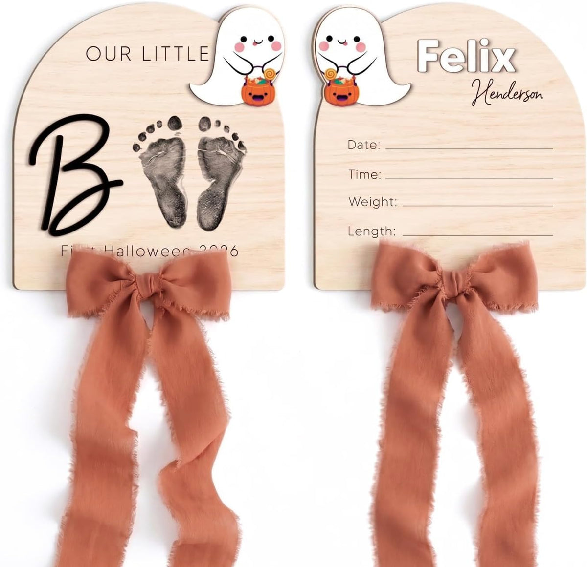 Personalized Wooden Birth Announcement Sign