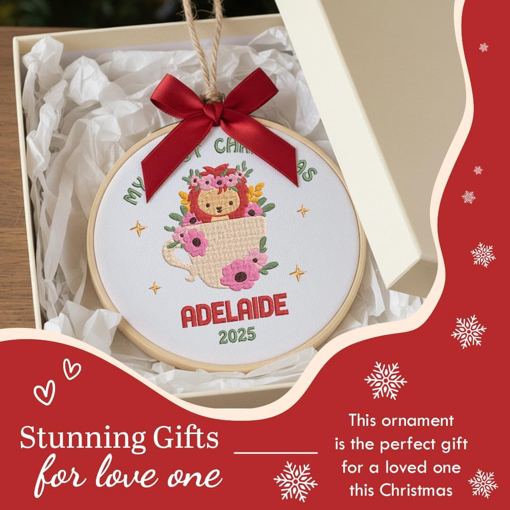 Personalized Baby's First Christmas Ornament — 6 — image 7