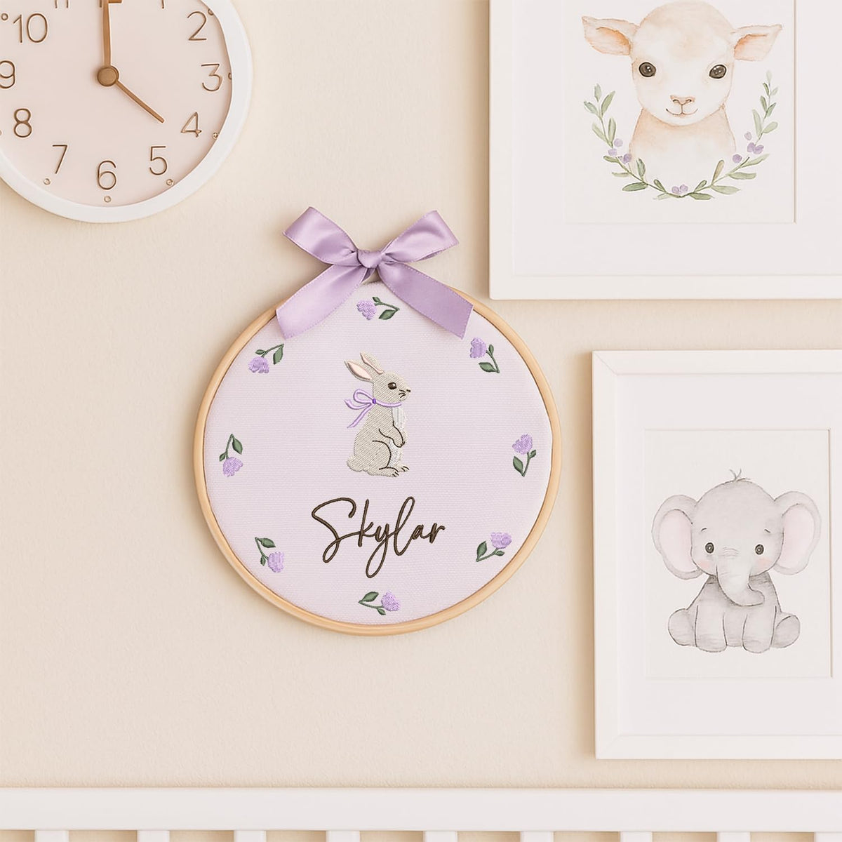 Personalized Embroidered Baby Name Hoop — 13 — image 7