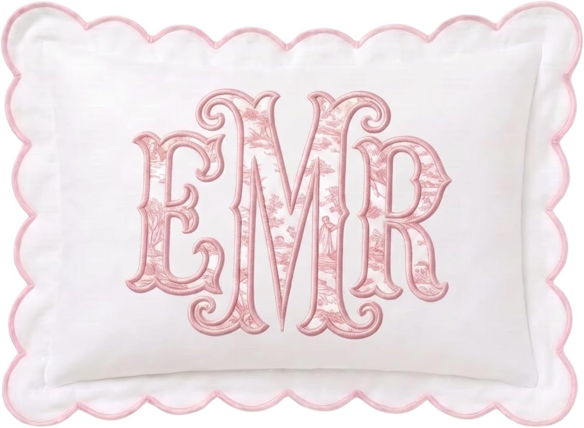 Personalized Embroidered Pillow Cover — 28