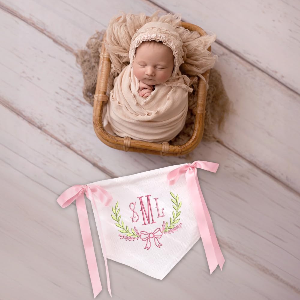 Personalized Embroidered Baby Name Banner — 1 — image 9