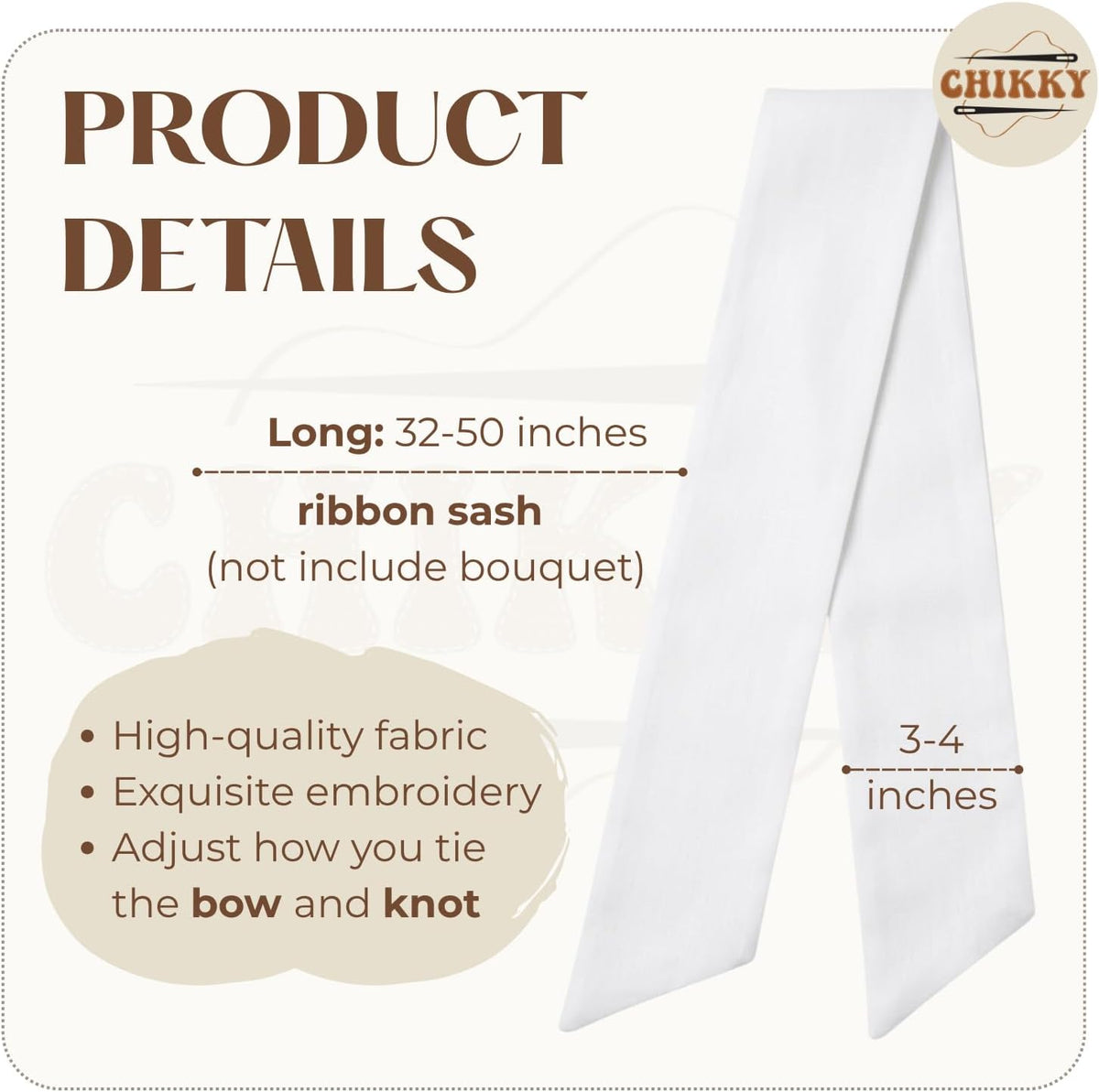 Personalized Embroidered Bouquet Sash — 7 - HOCO — image 8