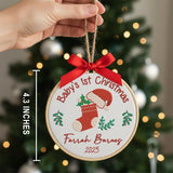 Personalized Baby's First Christmas Ornament — 10 — image 3