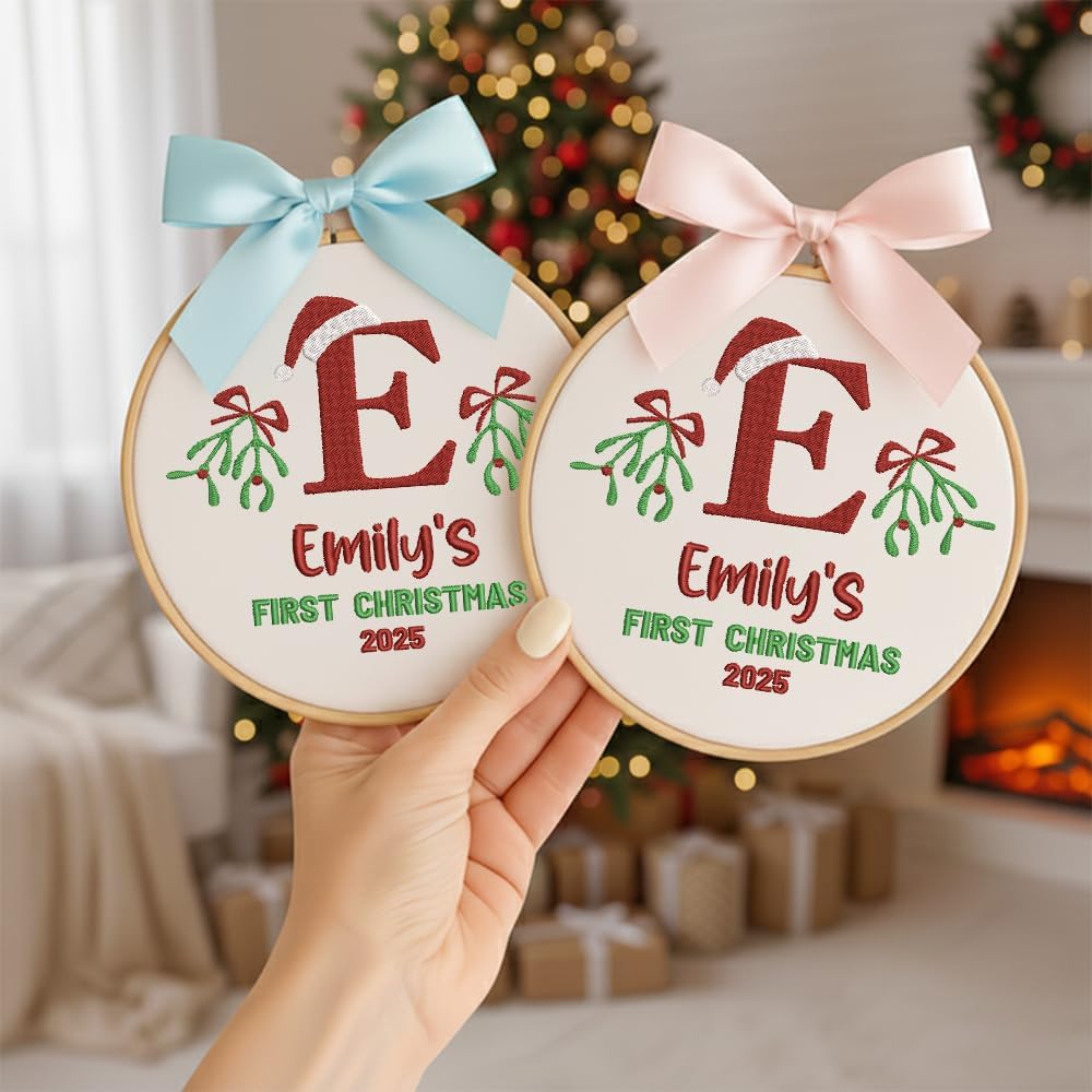 Personalized Baby's First Christmas Ornament — 7 — image 2