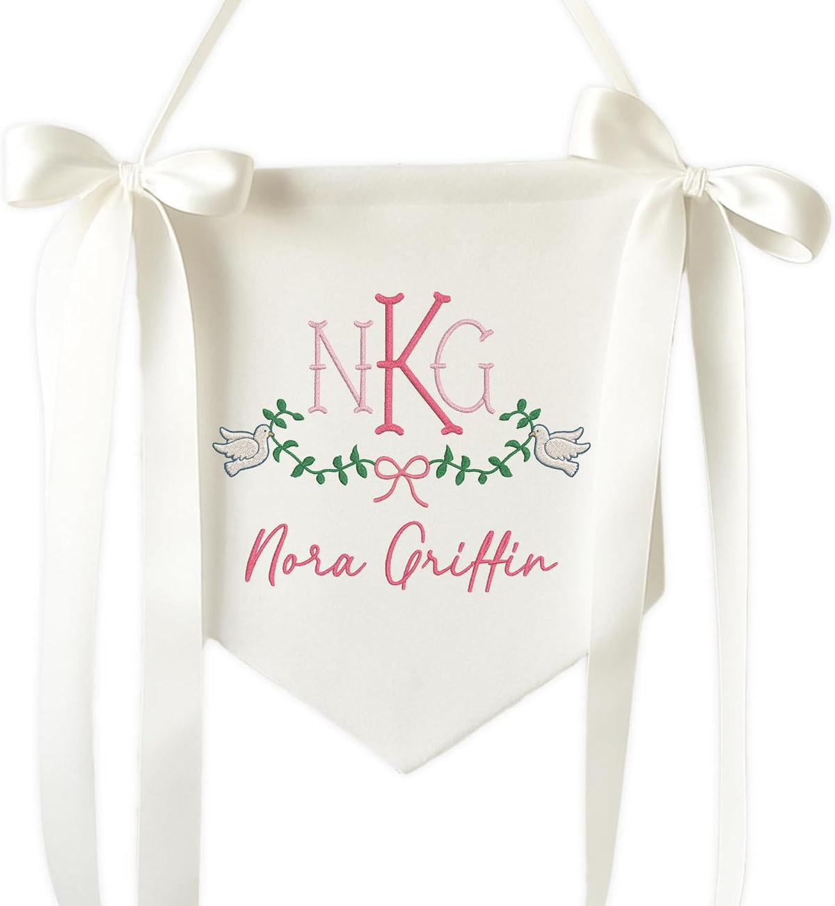 Personalized Embroidered Baby Name Banner — 5