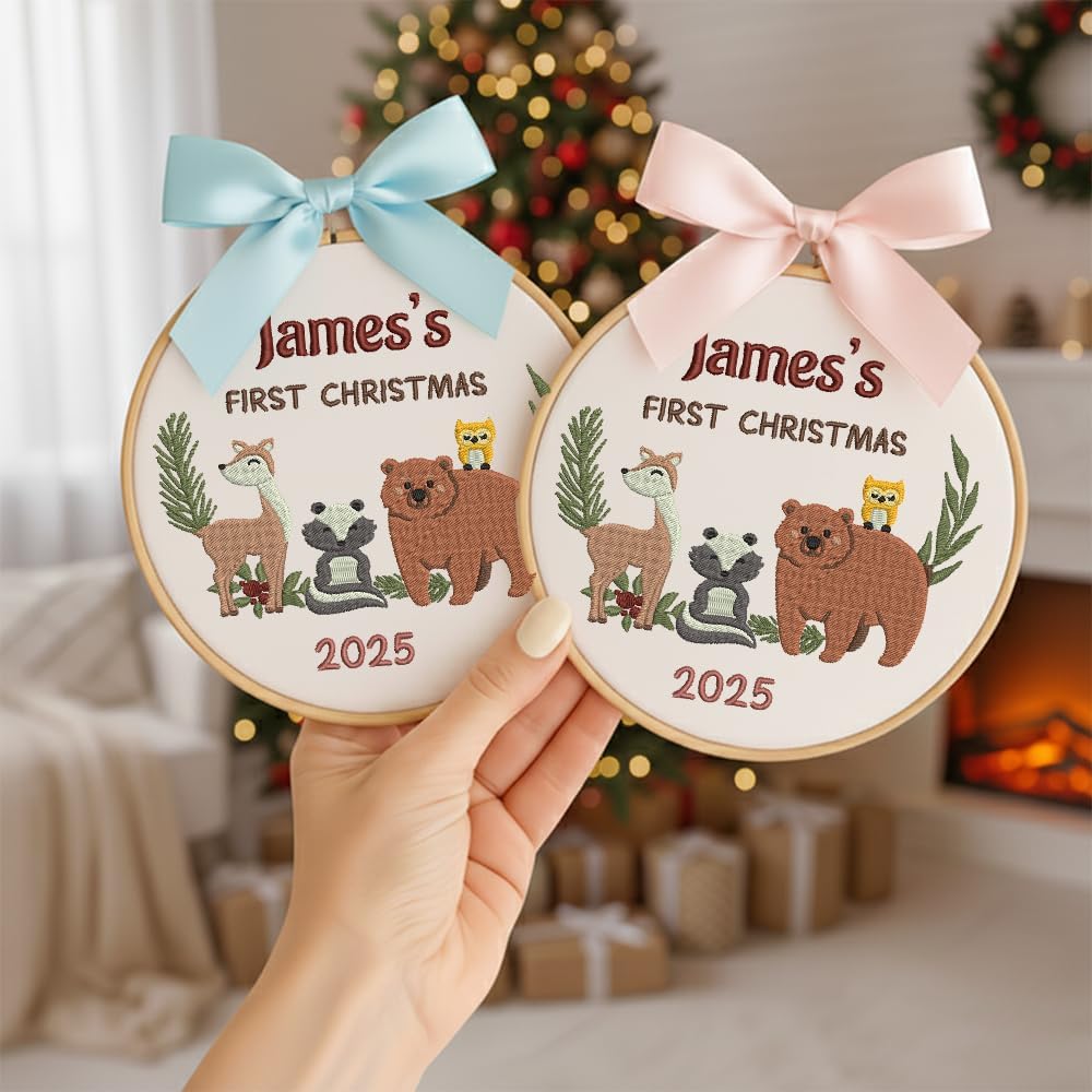 Personalized Baby Name Christmas Ornament — image 2