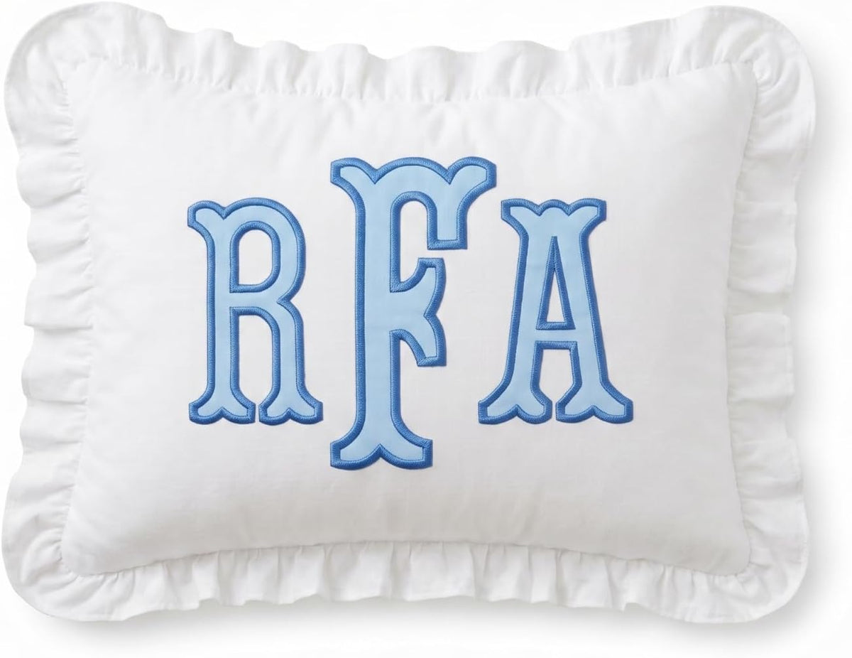 Personalized Embroidered Pillow Cover