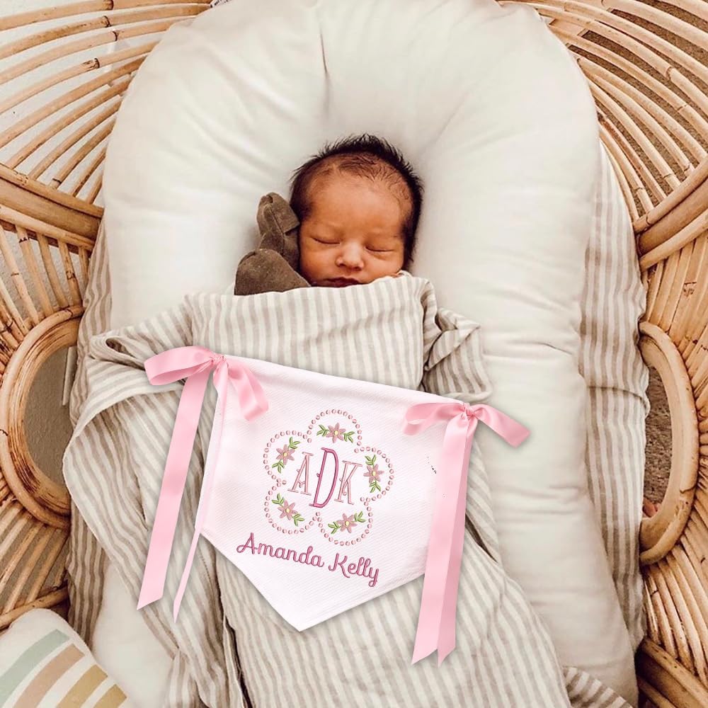 Personalized Embroidered Baby Name Banner — 6 — image 2