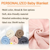 Personalized Knit Baby Blanket — 10 - Name — image 6