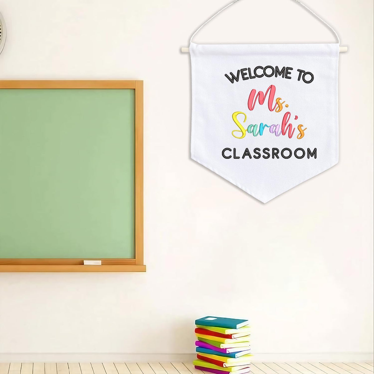 Personalized Embroidered Teacher Banner — 2 — image 8