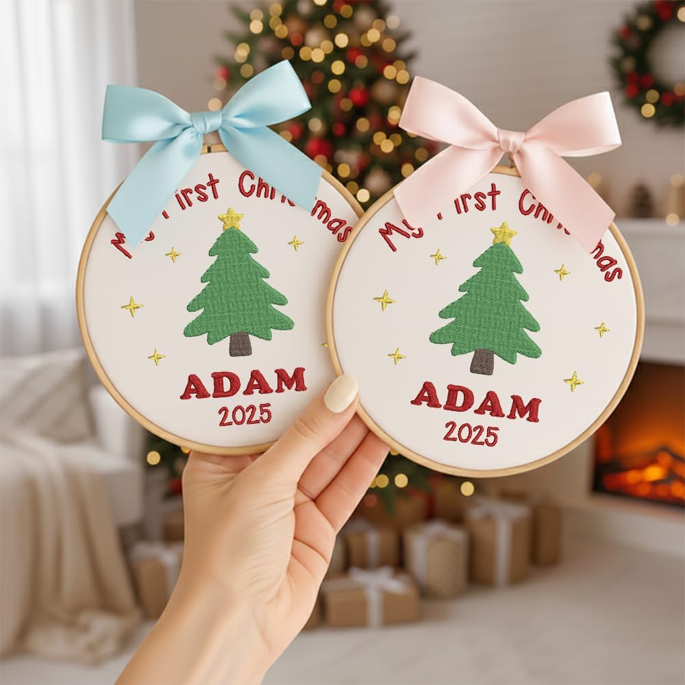 Personalized Baby's First Christmas Ornament — 7 — image 2