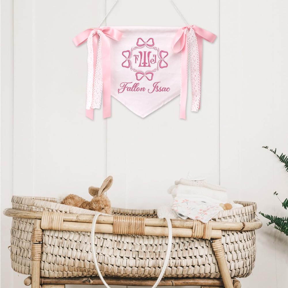 Personalized Embroidered Baby Name Banner — 7 — image 3