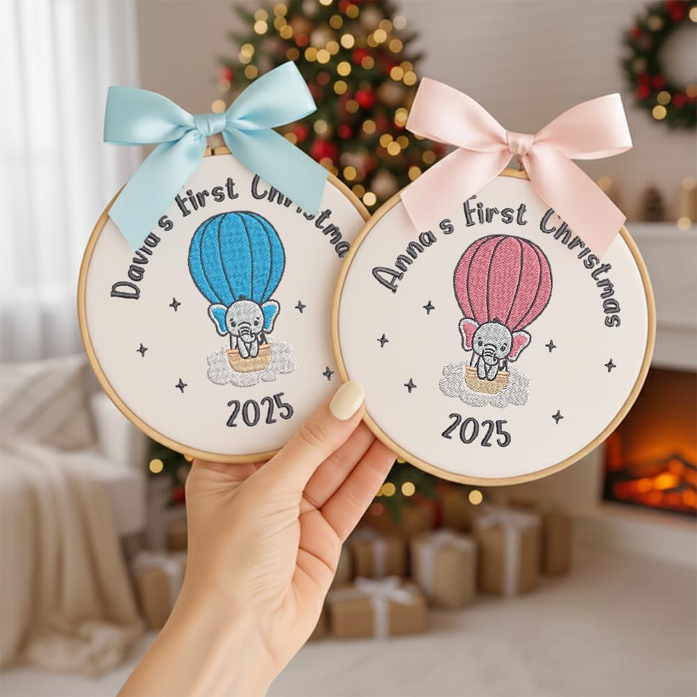 Personalized Baby's First Christmas Ornament — 9 — image 2
