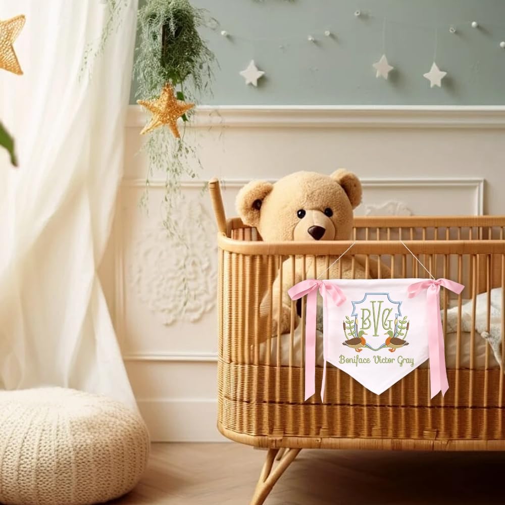 Personalized Embroidered Baby Name Banner — 8 — image 5