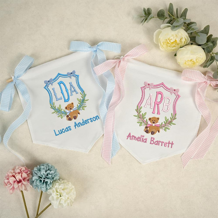 Personalized Embroidered Baby Name Banner — 6 — image 2