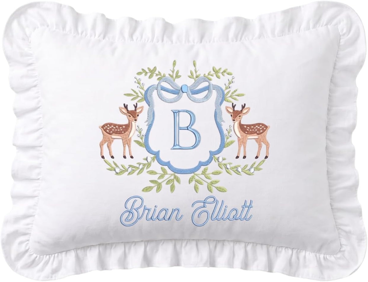 Personalized Embroidered Pillow Cover — 22