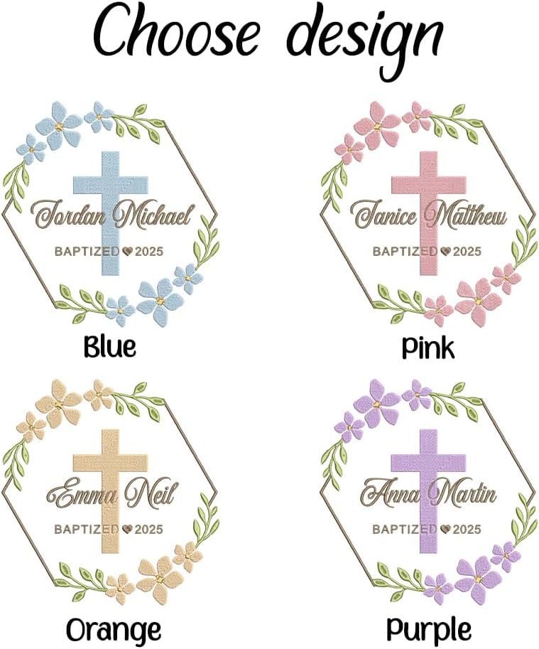 Personalized Embroidered Baby Name Banner — 10 — image 9