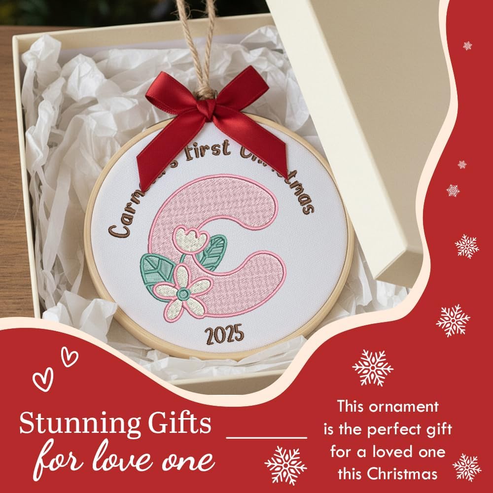 Personalized Baby's First Christmas Ornament — 6 — image 7