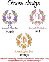 Personalized Embroidered Baby Name Banner — 1 — image 7